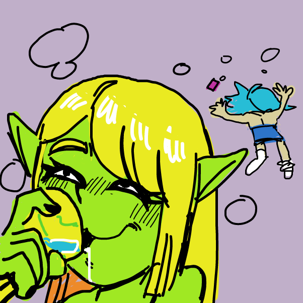 Drawing in GOBLIN GIRL by Chumky