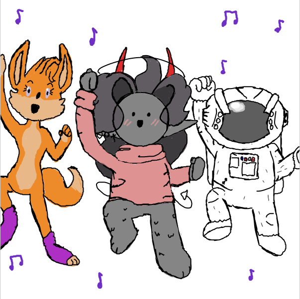 boogie time - Online Drawing Game Comic Strip Panel by SpaceMattress