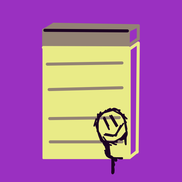 Drawing in Notepad and Ink by LizardPie34