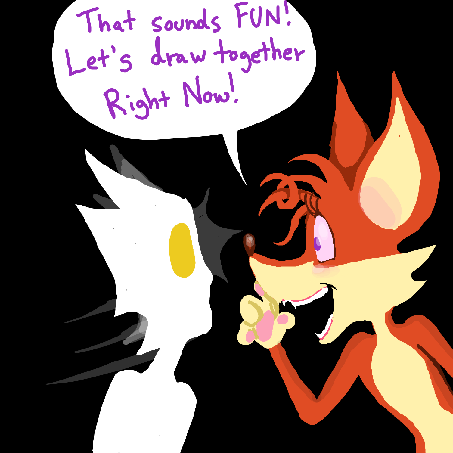 Drawing in Hehe hi by TFD