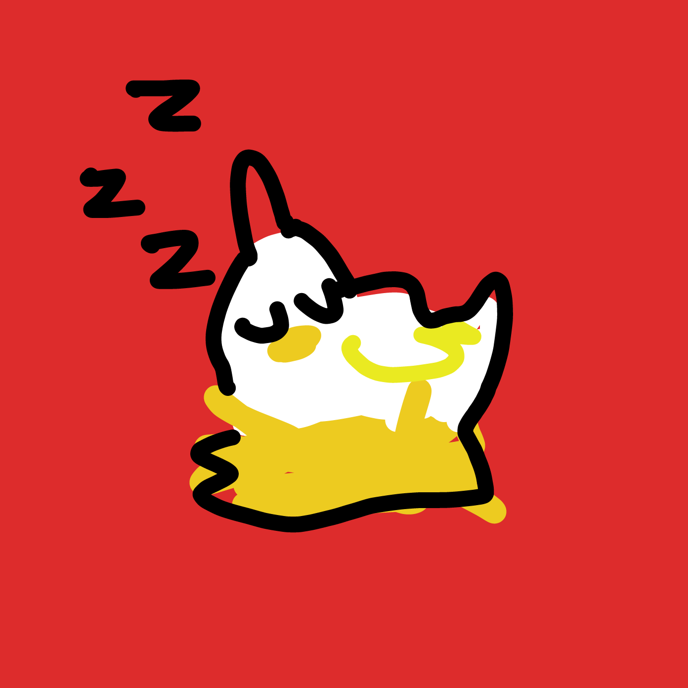 Drawing in Egg by Chumky