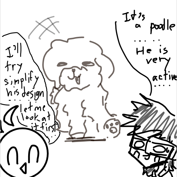 Drawing in so yeah..... we got a dog by FifaSam