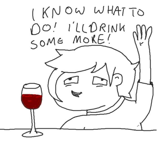 Drawing in Drunk and Sad by joshyouart