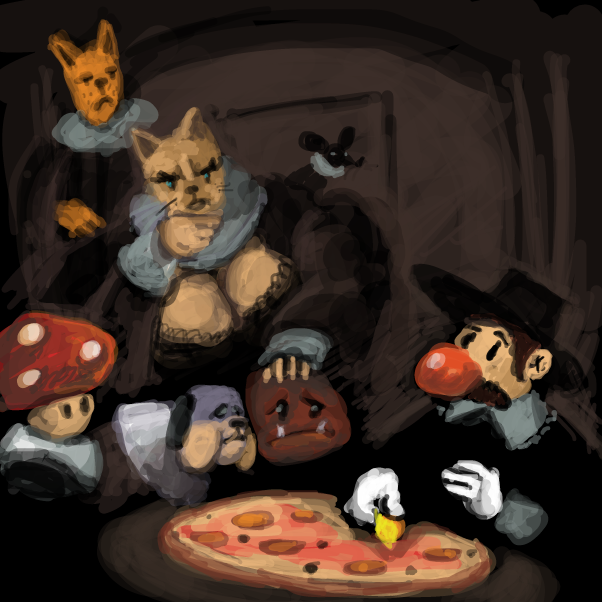 "The Anatomy Lesson of Dr Nicolaes Tulp" by Rembrandt  - Online Drawing Game Comic Strip Panel by Peyocay