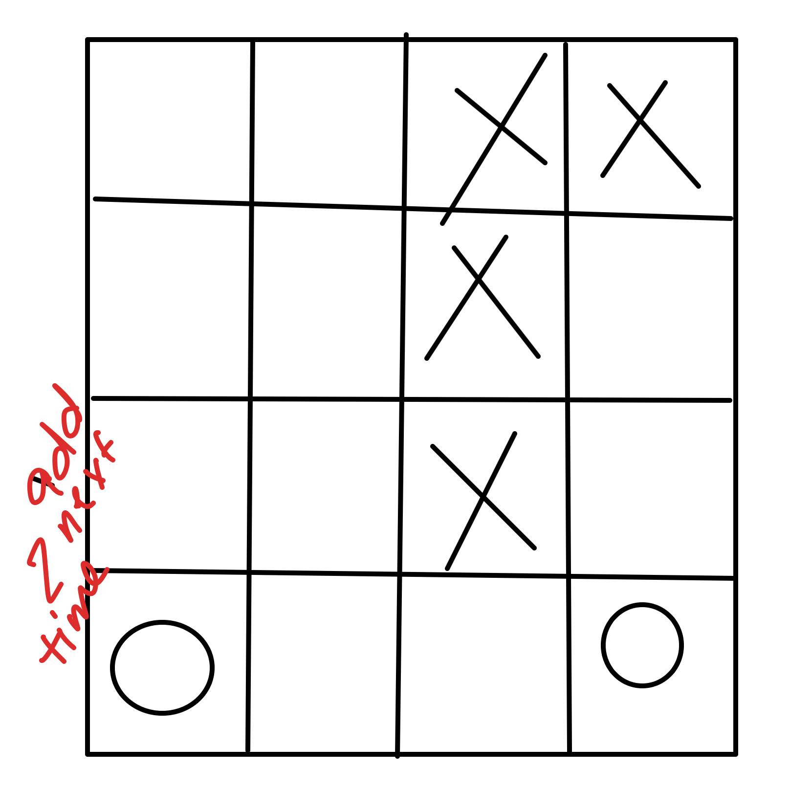 Drawing in Naughts and crosses4 by Dobby1593
