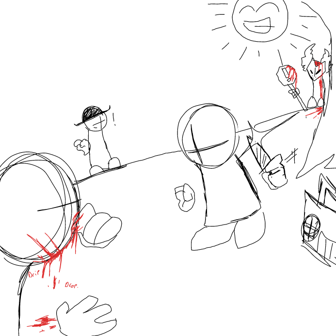 Drawing in Madness combat again by OneWithTheShadows