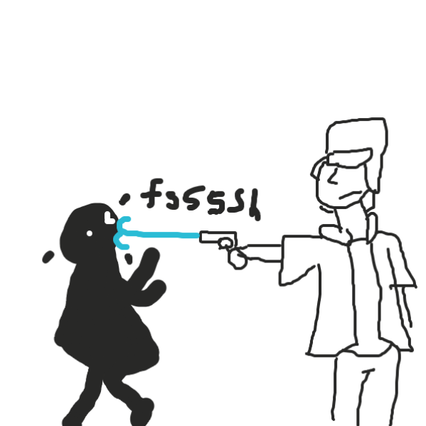 watergunnnnnn - Online Drawing Game Comic Strip Panel by Meow the Fronk