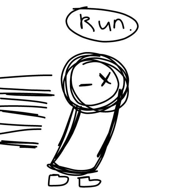 Drawing in hello i have become grunt now by CrystalCampos