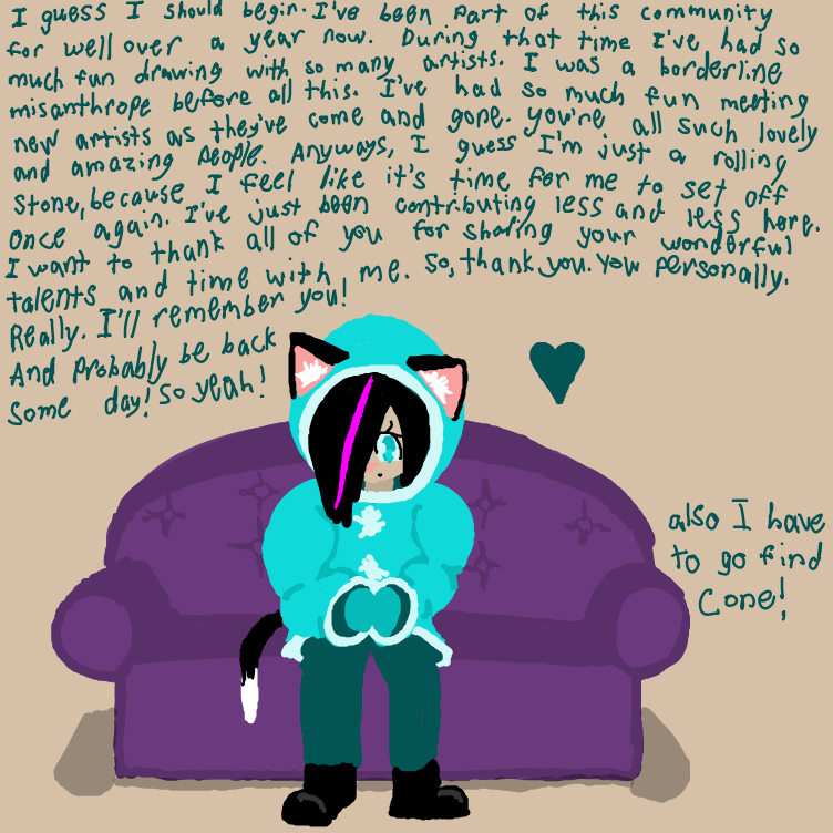 Seriously, thank you anyone who interacted with me to any extent on this platform. You're such a unique and lovely group of artists! Always stay unique! - Online Drawing Game Comic Strip Panel by Setin