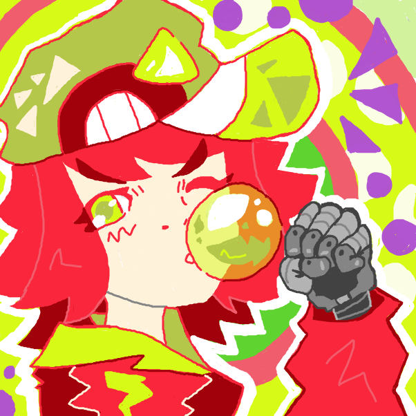 This is a newer OC of mine, I've just been calling her pipe girl. She has Strong Prosthetic robot arms she made due to a birth defect. This also isn't her color pallet, it's just to fit the style and song. :D

Song: Raspberry*monster By HoneyWorks - Online Drawing Game Comic Strip Panel by Umanix