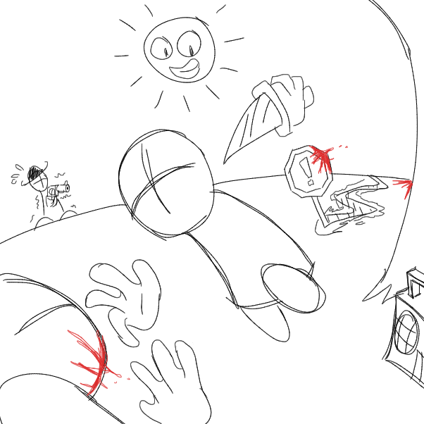  - Online Drawing Game Comic Strip Panel by SeanTrunks