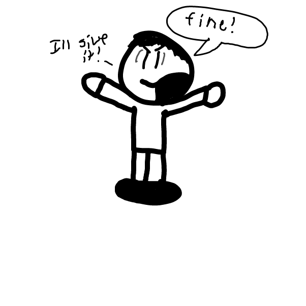 The guy snaps. Make sure to read the first comic to find out whats going on. - Online Drawing Game Comic Strip Panel by Z.The.Comic