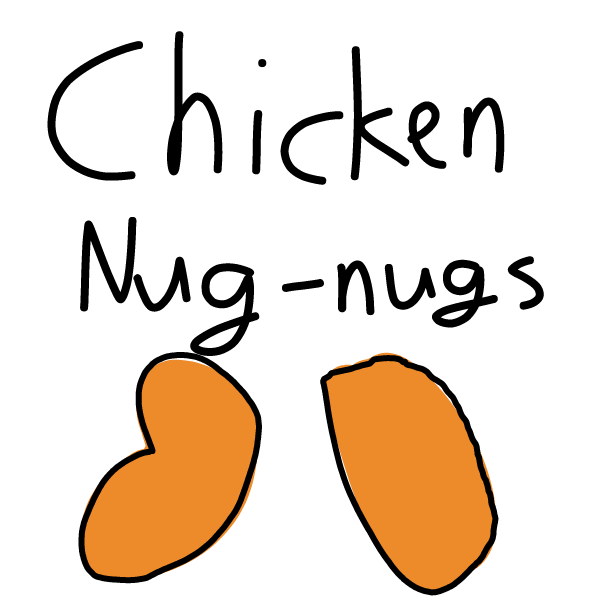 Drawing in Chicken Fingers by CrystalCampos