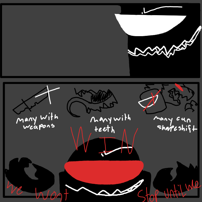 Drawing in The war of the sussies by OneWithTheShadows