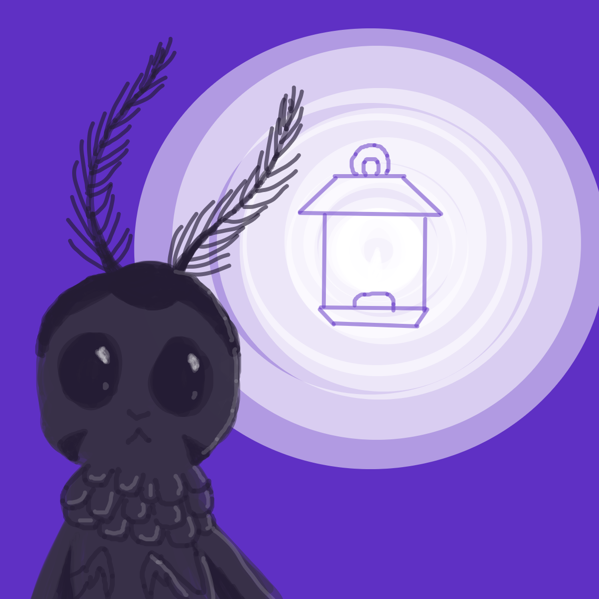 Drawing in Moth  by Electra