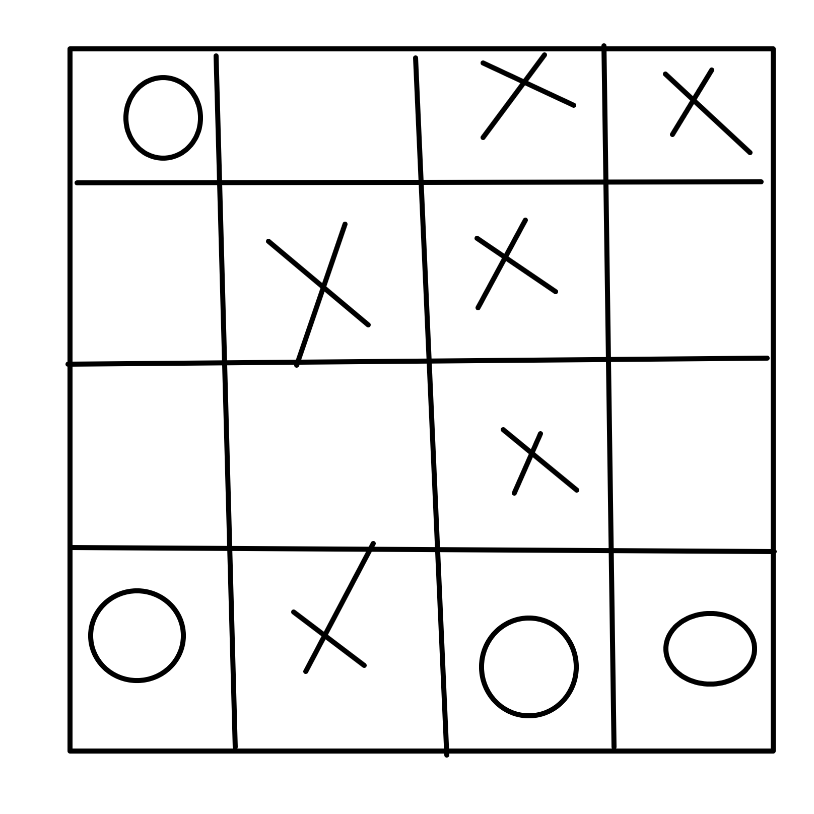 Drawing in Naughts and crosses4 by Dobby1593