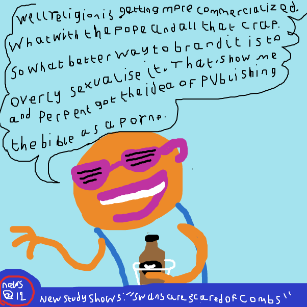 Drawing in The News Report by BananaDoc