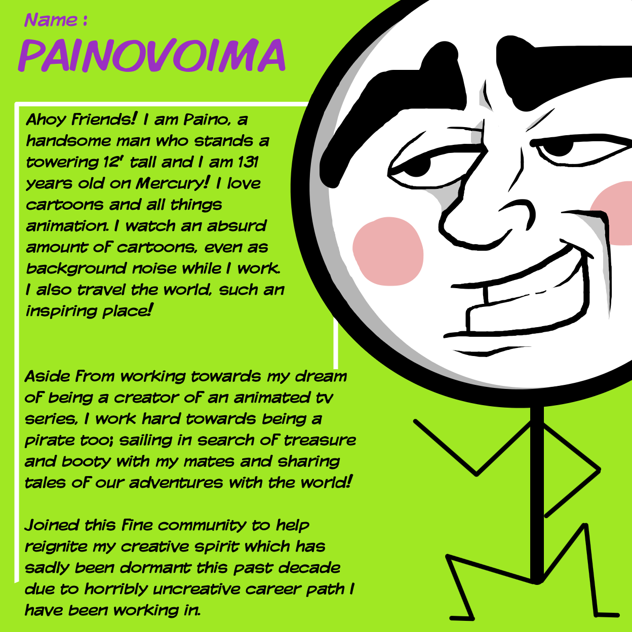 Drawing in Tell about yourself by Painovoima