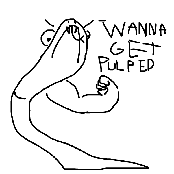 PUNCHY SNAKE - Online Drawing Game Comic Strip Panel by Snarkle