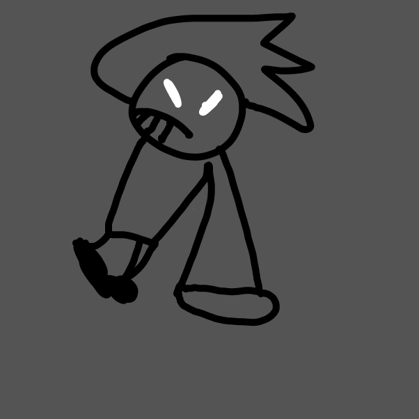 In the next panel, the sussy stares back, then the fight begins - Online Drawing Game Comic Strip Panel by Z.The.Comic