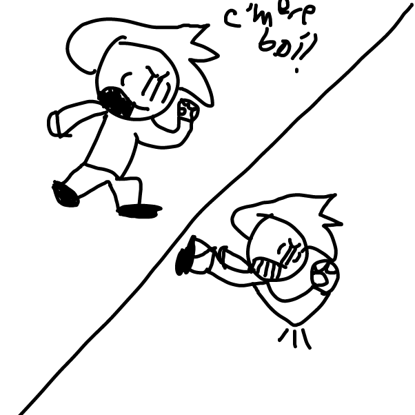 AND HIS NAME IS lebron james - Online Drawing Game Comic Strip Panel by Z.The.Comic