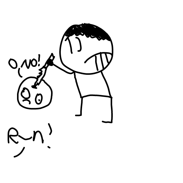 STAB STAB STAB STAB - Online Drawing Game Comic Strip Panel by Z.The.Comic