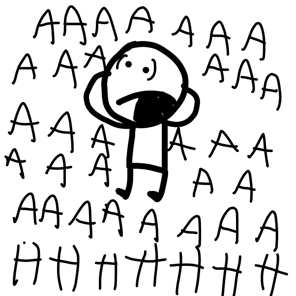 TOO MANY WORDS - Online Drawing Game Comic Strip Panel by Z.The.Comic