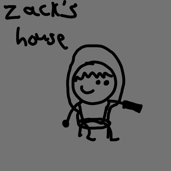 On the next panel show Z (the demon boi) destorying the city, ill put myself getting the alarm and saving Z (probably going to die) - Online Drawing Game Comic Strip Panel by Z.The.Comic