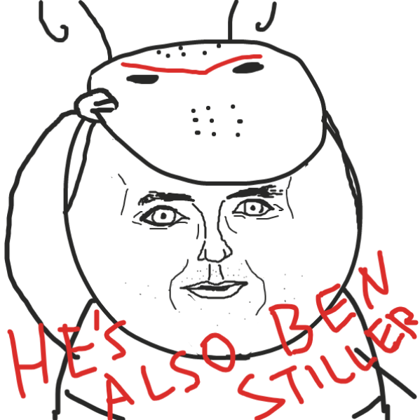 might not look like Ben stiller but trust me, its him - Online Drawing Game Comic Strip Panel by Robro