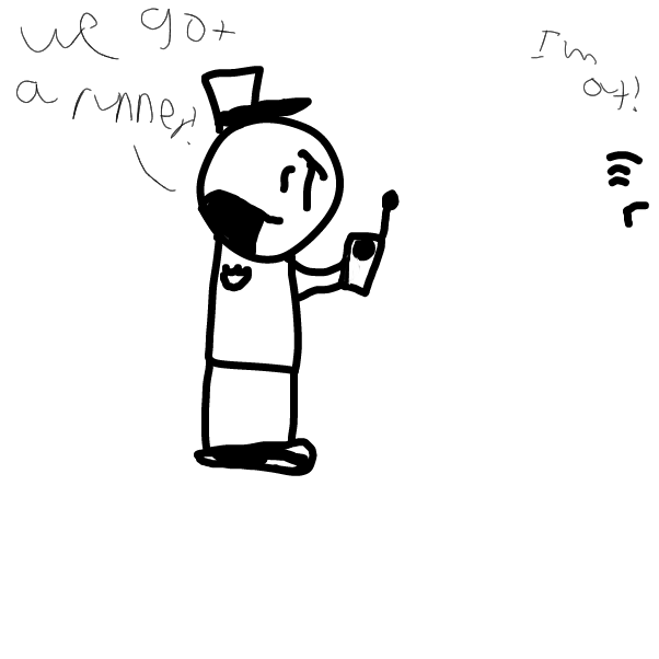 "We got a runner!"

Im done for today,And ill be working all weekend!

See you tommorow! - Online Drawing Game Comic Strip Panel by Z.The.Comic