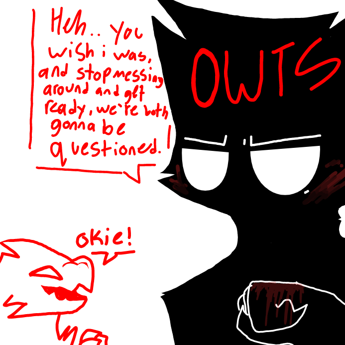 ok just flood the questions no more rif raf - Online Drawing Game Comic Strip Panel by OneWithTheShadows