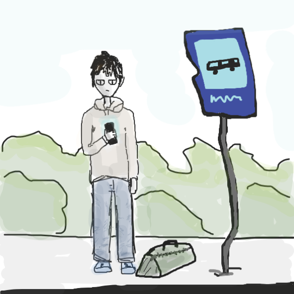 Liked webcomic Ordinary day at the bus stop