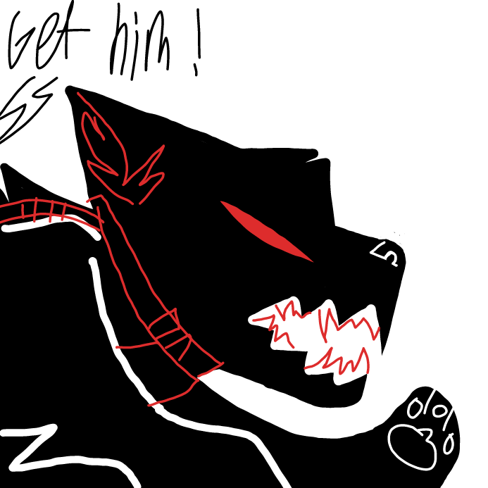 RUN RUN RUN!!! - Online Drawing Game Comic Strip Panel by OneWithTheShadows