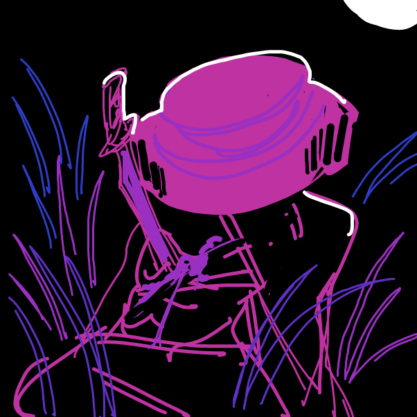 Drawing in FALSE POSITIVE DEATH by Chumky