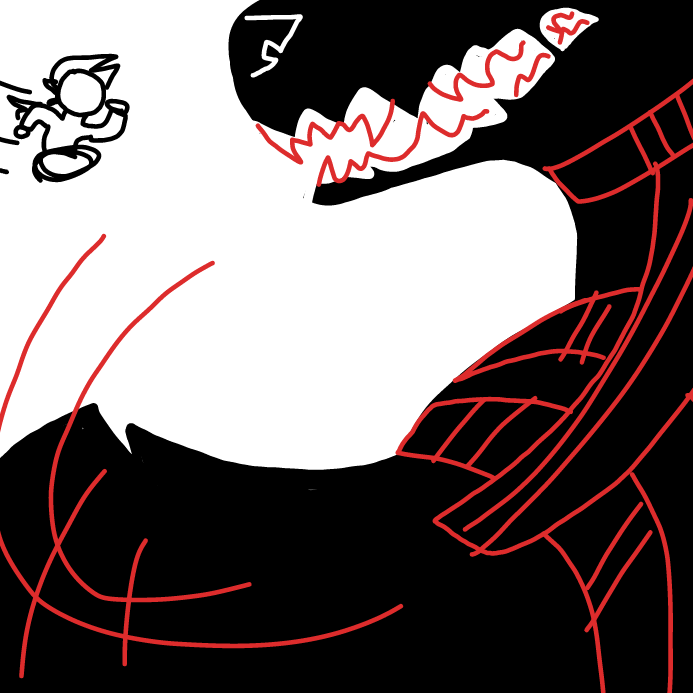 better stop hes infront of you - Online Drawing Game Comic Strip Panel by OneWithTheShadows