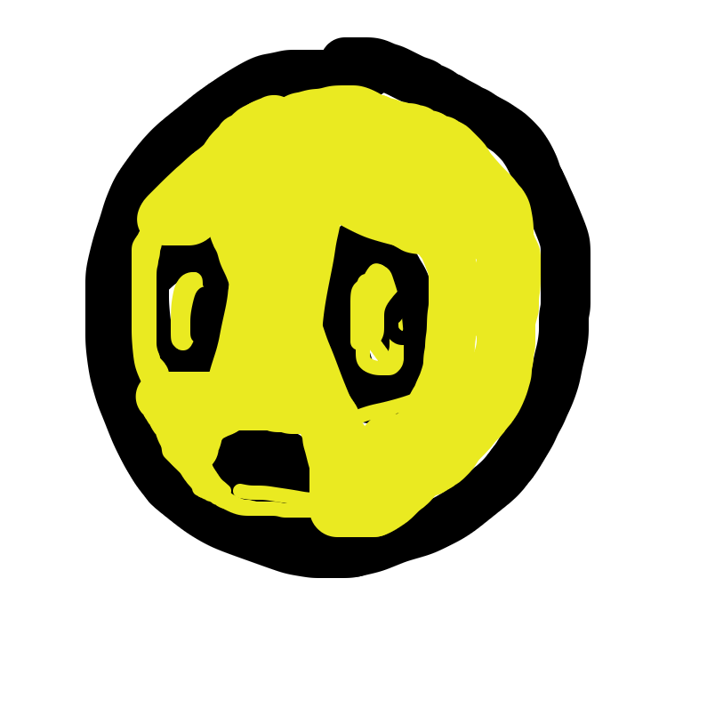 Something scary happened in the background and he is super shooed - Online Drawing Game Comic Strip Panel by 🪀 