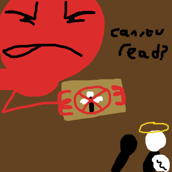 Drawing in Jim's battle of the inner-self (PART THREE) by BananaDoc