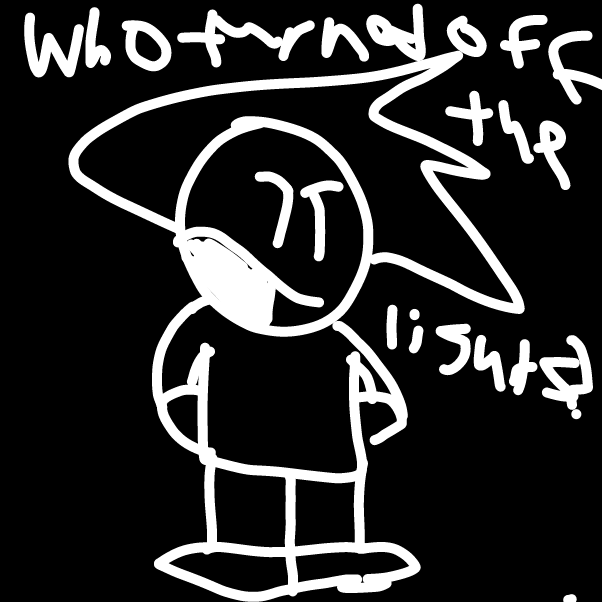 Translation "Who turned off the lights?" - Online Drawing Game Comic Strip Panel by Z.The.Comic