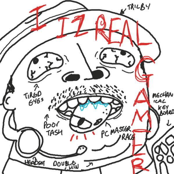 Drawing in Gamer zone by joshyouart