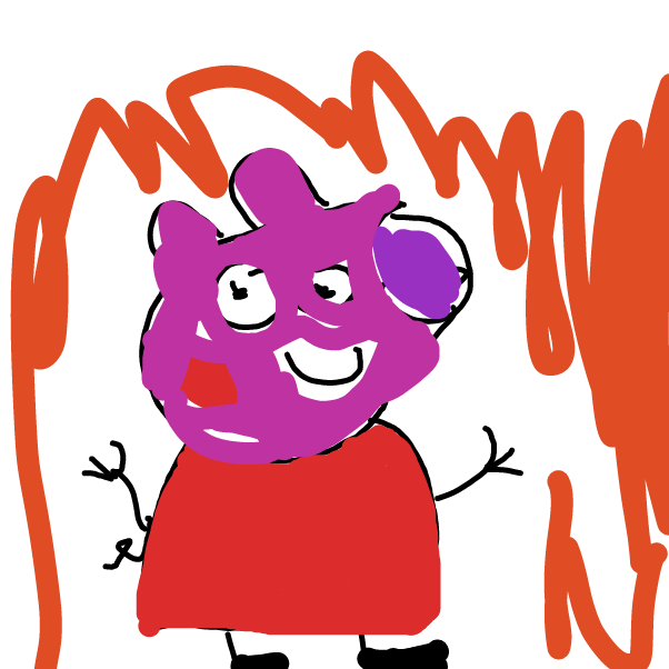 Drawing in peppa  by Bug
