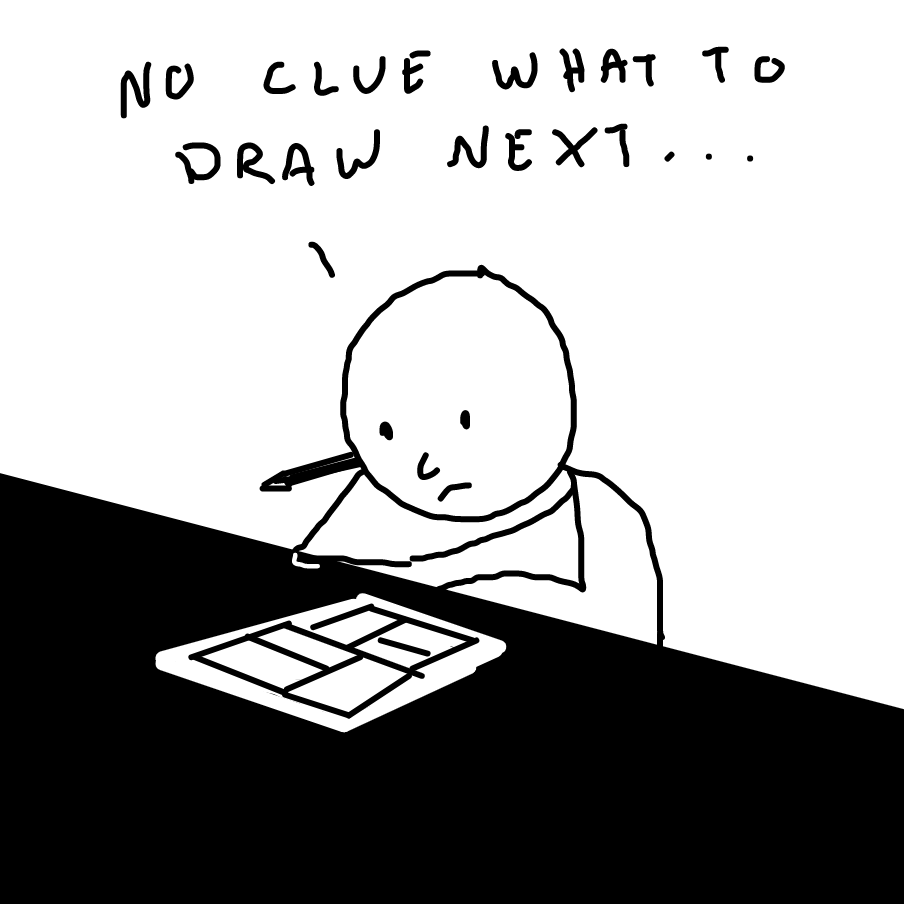 Drawing in Out of ideas by Emjaypatrick