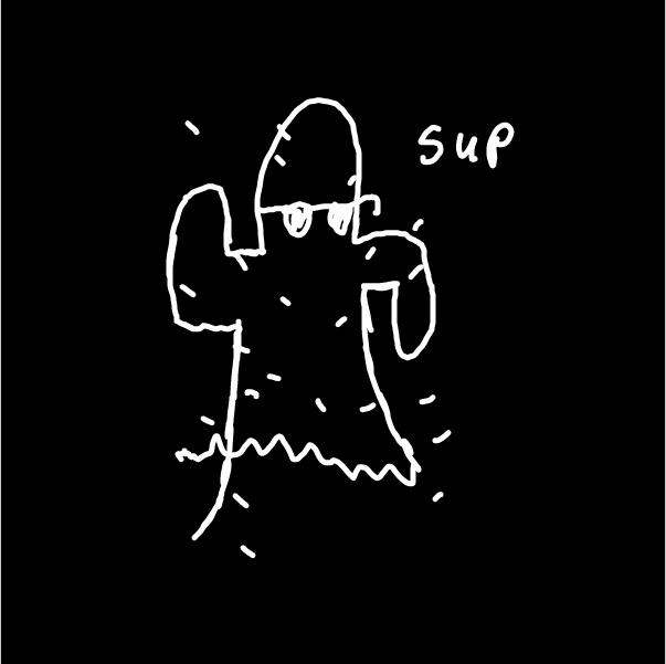 Drawing in draw white on white, then change canvas to black:) by SpaceMattress