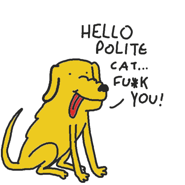 Drawing in Polite Cat by joshyouart