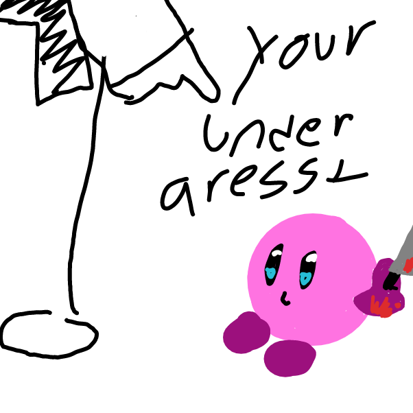 Drawing in Kirby murdered someone by SIMP
