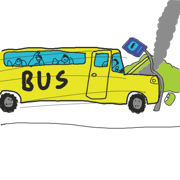 Drawing in Ordinary day at the bus stop by joshyouart