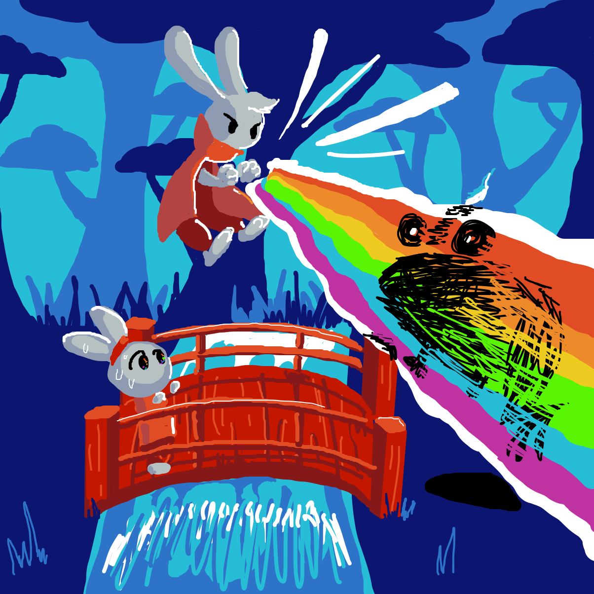  - Online Drawing Game Comic Strip Panel by Electra