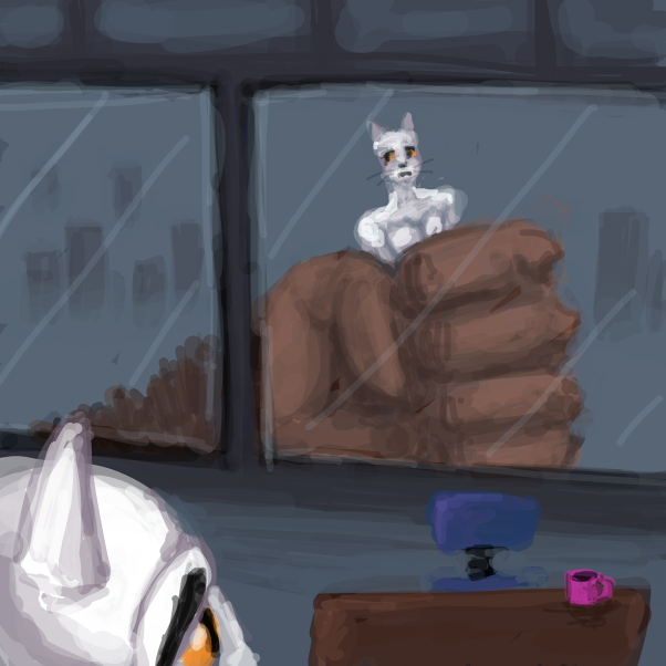 "ah there you are" - Online Drawing Game Comic Strip Panel by Peyocay