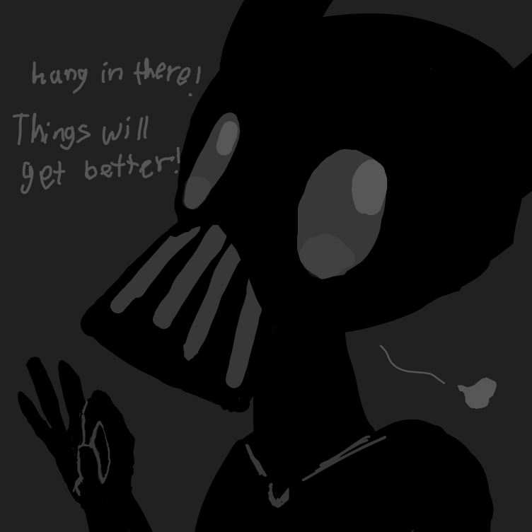 hang in there crystal. - Online Drawing Game Comic Strip Panel by Timebreak