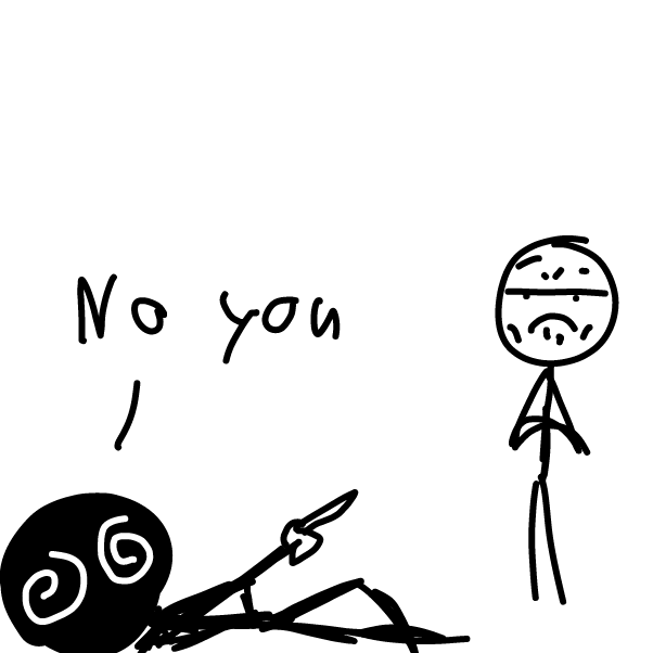 Drawing in Jim's battle of the inner-self (Part five) by boneHed