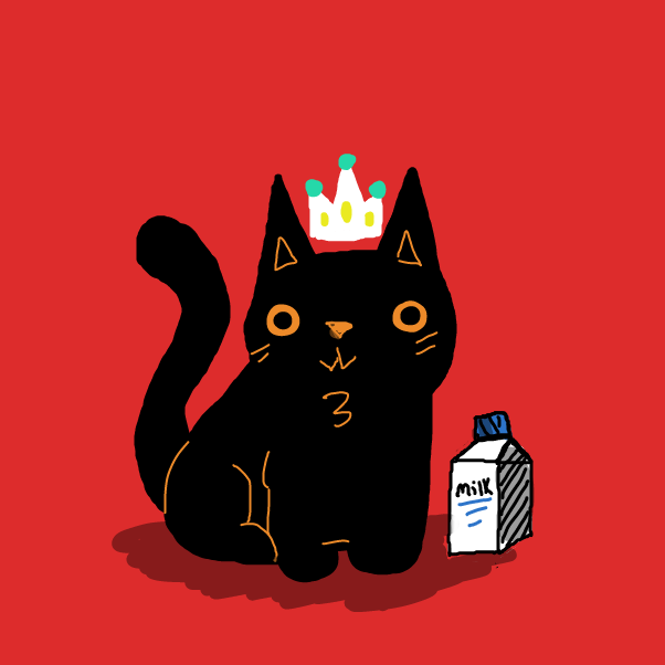 did you know most cats actually can't drink cows' milk? it can cause them to have an upset stomach.
sad but fun fact - Online Drawing Game Comic Strip Panel by Umanix